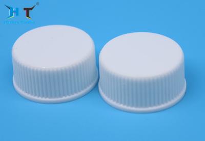 China 20 / 400 20 / 410 White Plastic Screw Caps , Bottle Top Lids No Obvious Odor for sale