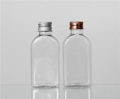 China Square Shape 120ml Plastic Cream Bottles Silver Screw Cap For cosmetic water for sale