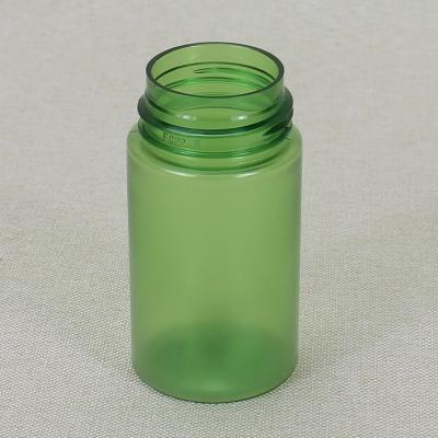 China Empty Wide Mouth 100ml Green Frosted PET Foam bottle Plastic Cosmetic Packaging for sale