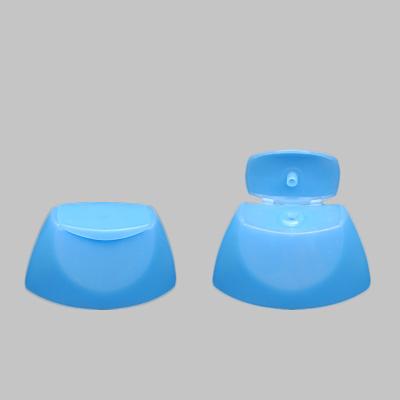 China Shampoo Bottle Flip Top Plastic Caps , Oval Style Lotion Bottle Caps Closures for sale