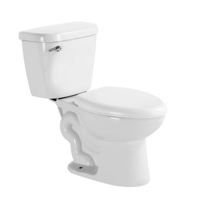 China North America Sanitary Ceramic Oval Standard Double-Flow Bathroom Ware Cupc Two Piece Toilet for sale