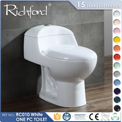 China Cheap Brands European Size Double-Flow Price Siphonic WC Floor Standing One Piece Toilet Cabinet for sale