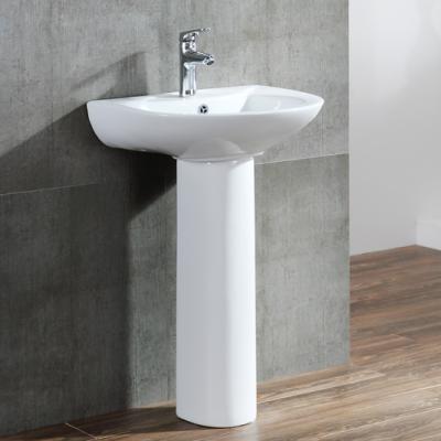 China Hit Modern Luxury Bathroom Amazon Style Ceramic Pedestal Sink Sink Ceramic Basin for sale