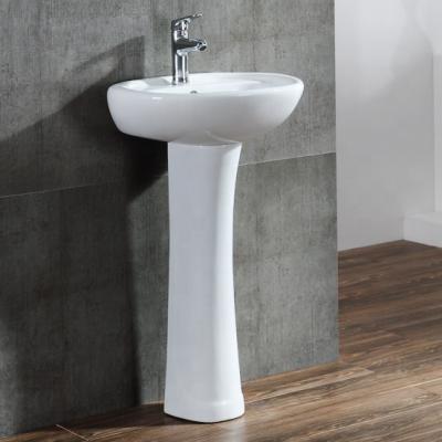 China China Factory Wholesale Modern Glassy Ceramic Pedestal Bathroom Basin Corner Sink for sale