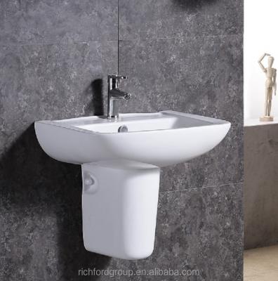 China Best Selling Modern Ceramic Wall Hung Wash Basin Supply In China Bathroom Vessel Sink for sale