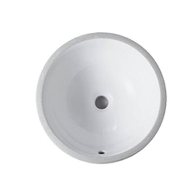 China Ceramic Ware Modern Sanitary Ware Bathroom Under Counter Round Sink Semi-Recessed Basin Basin for sale