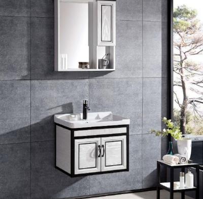 China Modern Sanitary Ware Modern Furniture Ware Vanity Basin Bathroom Cabinet With Mirror for sale