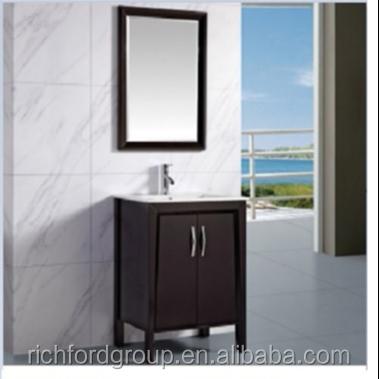 China Modern Trending Bathroom Double Sink Vanity , Waterproof Corner PVC Bathroom Mirror Cabinet for sale