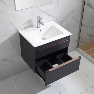 China RXD-6733 Modern Custom Wall Mount Bathroom Vanity Sink Bathroom Drawer Cabinet With Mirror for sale