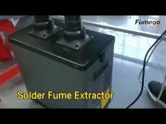 2 Pipes Solder Fume Extractor 200W Negative High Pressure Portable