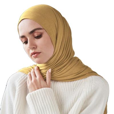 China Soft Touch Feeling Iman fashion Khimar hijab  dubai Jersey hijab Middle East Suadi Malaysia Dseign hijab factory wholesalers Sunbeam color for sale