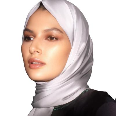 China Soft Touch Feeling IMAN Fashion Muslim Solid Plain Satin khimar Hijabs Platinum Satin scarf New popular style Arab Muslim Wholesale Hijab Malaysia for sale