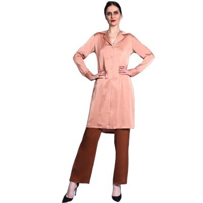 China Polyester Autumn up down colour blocking suit collar two-piece top+trousers women's suit Muslim clothing ethnic clothing Islamic clothing for sale