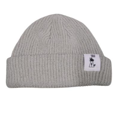 China Logo Solid Color Thermal Unisex Customized Wholesale COMMON Beanie Knitted Hat for sale