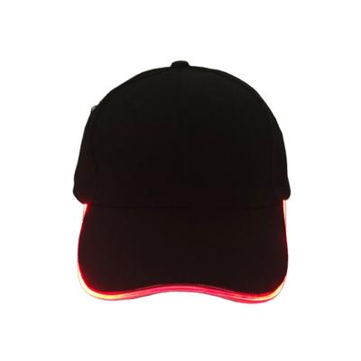 China Customized JOINT Logo Embroidered Colorful Led Ponytail Baseball Cap For Unisex for sale