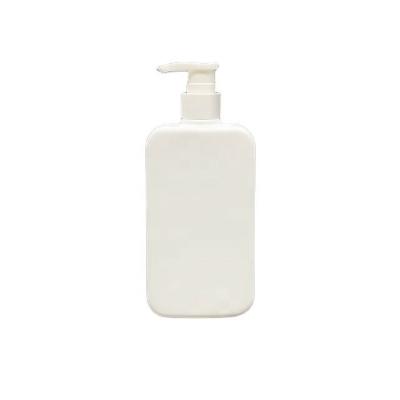 China 400ml HDPE Cosmetic Bottle Square Plastic Bottle For Shampoo, Shower Gel, Lotion Pump for sale