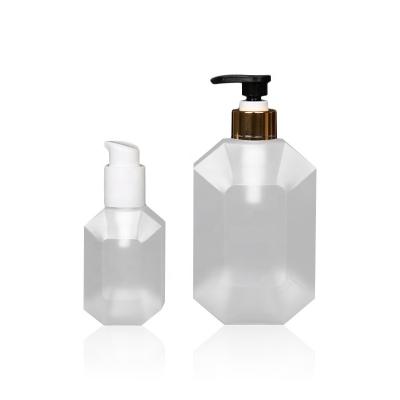 China Personal Care Square Shape 150ml PETG Plastic Bottle For Shampoo Conditioner for sale