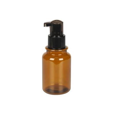 China Factory 40ml, 70ml, 130ml Amber Cosmetic Bottle PETG Plastic Hair Oil Bottles for sale