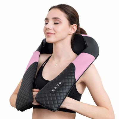 China NECK Shiatsu Back Massage Pillow 3D Deep Tissue Kneading Foot, Legs, Body Muscle Shoulder and Neck Massager with Heat for sale