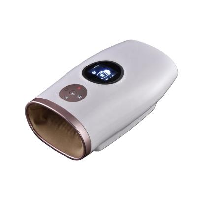 China Hand Rechargeable Adjustable Electric Vibrating Compression Kneading Heat Wireless Finger Hand Massager for sale