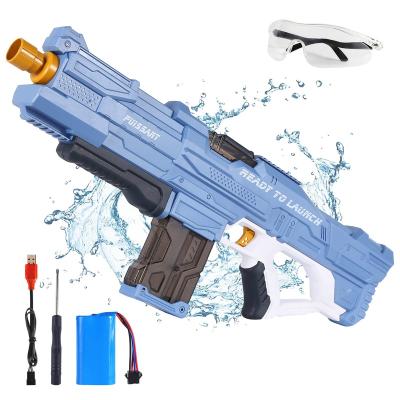 China Waterproof Hot Sell swimming pool decompression warfare long-range beach game toys fast charging launcher Electric toy water gun for sale