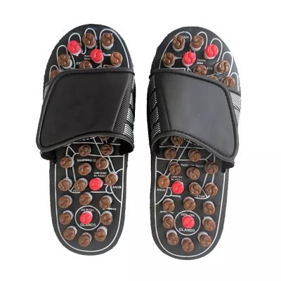 China Foot Acupoint Massage Slippers Sandal For Men Feet Acupressure Rotating Foot Massager Shoes for sale