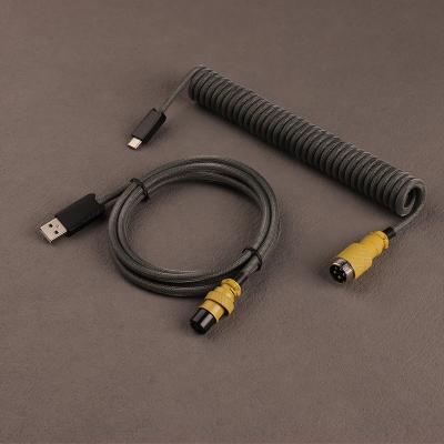 Κίνα Multi function data transfer cable m12 gx16 gx12 connector braided cables aviation connector cable for gaming keyboard προς πώληση