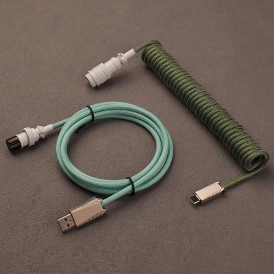 Κίνα Multi function data transfer cable type metal shell computer keyboard cable lemou connector coil cable gx16 aviator cable προς πώληση