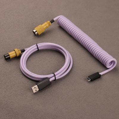 Κίνα Multi Cable Keyboard Data Transfer Function Cable USB C Metal Stretch Cord Mechanical Pink USB Charger Cable For Mechanical Keyboard iPad προς πώληση