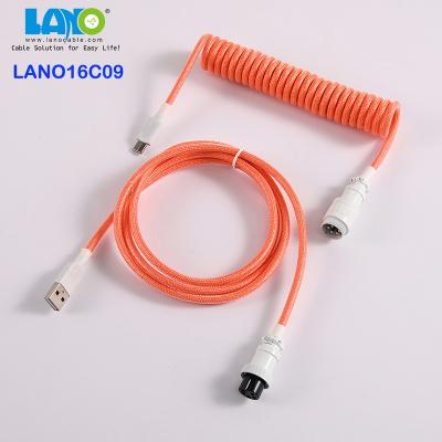 China Speed ​​Dongguan lano fast charging cable custom braided type keyboard wire usb c charger cord wire usb fast cabel for sale