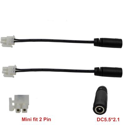 China Industrial 5.5*2.1 Female DC To Micro Fit Molex 39-01-4030 Electrical Cable for sale