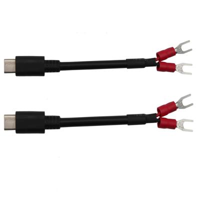 China 10cm C type 20awg Usb C material to spear/fish fork/fish spear/fishgig,U terminal cable data transfer Guangdong LANO charging connector Te koop