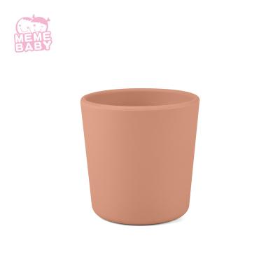 China 120ml Child BPA Free Mini Drinking Water Cup Food Grade Baby Silicone Soft Training Water Cup for sale