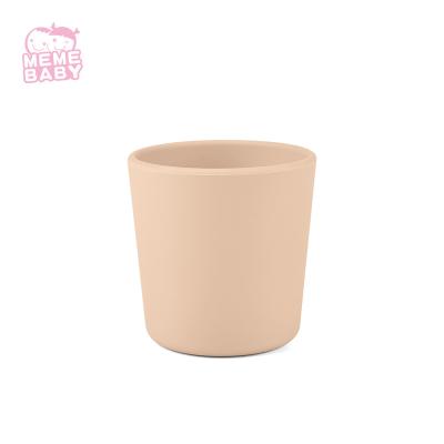 China Customized Soft BPA Free and Drop Resistant Toddler Baby Drinking Mini Cup Silicon Child Silicone Water Cup BPA Free for sale