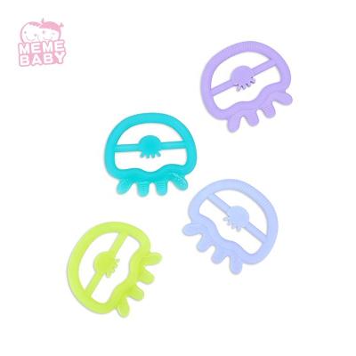 China Manufacturers 100% Non-Toxic Food Grade Baby Teether Toys Baby Teether Toys Sucking Soft Silicone Kids Eco Pacificer Infant Toddler Accessories Baby Molars Set for sale