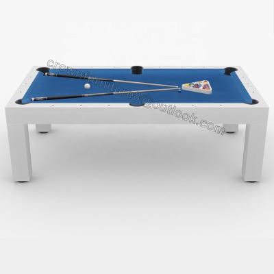 China Good quality leather 2 in 1 billiard pool table and dining table, pool dining table, dining pool table for sale