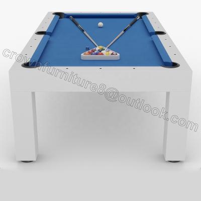 China New modern multifunctional 2 in1 billiard table China style family pool table dining pool table combined with dining top for sale for sale