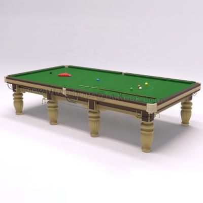 China New Popular Luxury Modern Type Leather Solid Wood Billiard Table 9ft 8ft Design X Leg Frame Pool Game Slate 10ft And 12ft Billiards For Sale for sale