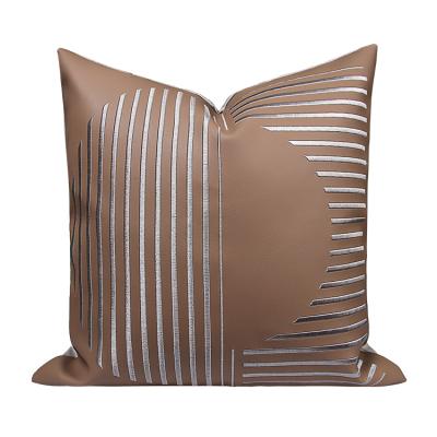 China Anti-static Multicolor Striped Striped European Square Pillowcase Pillowcase With Hidden Zipper for sale