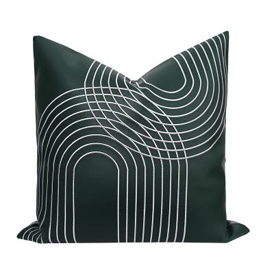 China Anti-Static Decorative Pillow Covers Modern Geometric Striped Pillow Covers Soft Linen Cushion Covers Sofa Living Room Indoor Outdoor Home d for sale