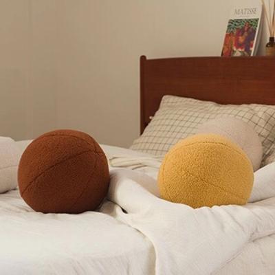 China Anti-static Decorative Spherical Multicolor Soft Velvet Knotted Cushions Ball Seats For Home Decoration for sale