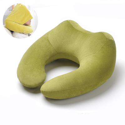 China PORTABLE Comfortable Cervical Memory Foam Custom Travel Car Neck Pillow For Airplane for sale