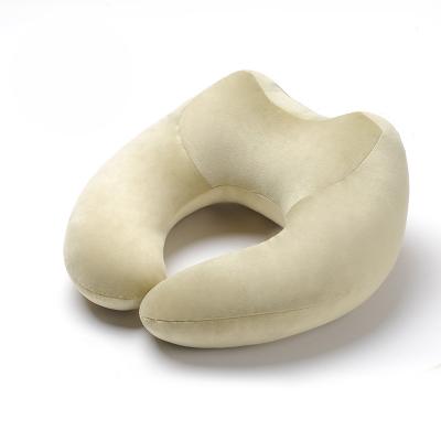 China New PORTABLE Soft Space Memory Foam Slow Bound Neck Rest Travel Pillow Solid Neck Health Care U Shape Cervical Pillow for sale