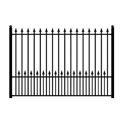 China Easily Assembled Residential Boundary Security Galvanized Metal PmentVC Coated Fence For Building for sale