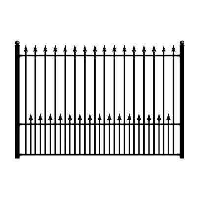 China Easily Assembled Swimming Pool Lake Park Safety Guard Zinc Steel Fence for sale