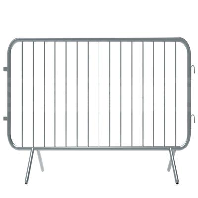 China Large Corrosion Resistant Traffic Barrier PVC Powder Coated Zinc Galvanized Steel Portable Crowd Control Barrier For Sale for sale