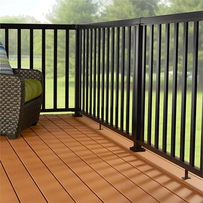 China Contemporary Powder Coated Galvanized Metal Balcony Rail Railing for sale