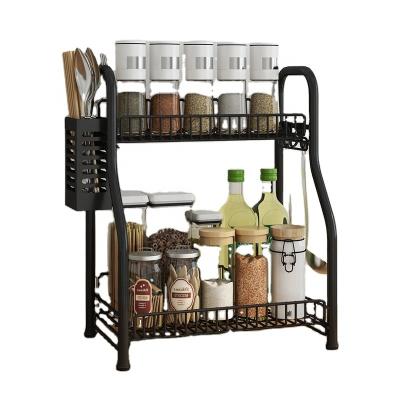 China High Quality Viable Metal Kitchen Storage Shelf Stand Type Kitchen Spice Rack Organizer for sale