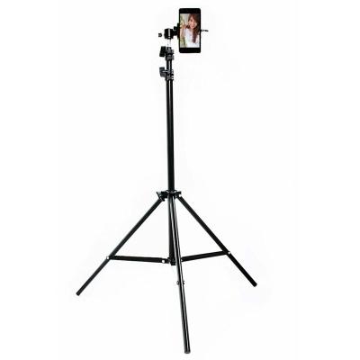 China Tripod Stand 2.1m Thermometer Tripod Lamp Studio Photo Light Stand Phone Holder For Live Stream for sale