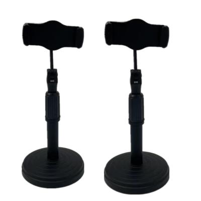 China Smartphone Adjustable Height Tripod Desktop Mobile Phone Stand 360m Degree Rotation Phone Desk Tripod Holder for sale